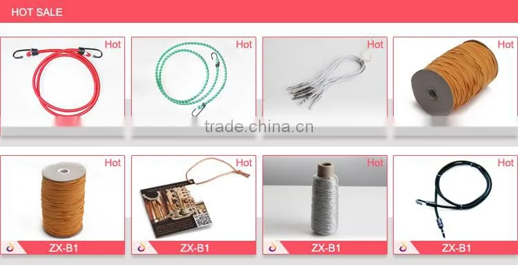 High quality strong bungee round elastic cord ,elastic rubber cord 3mm