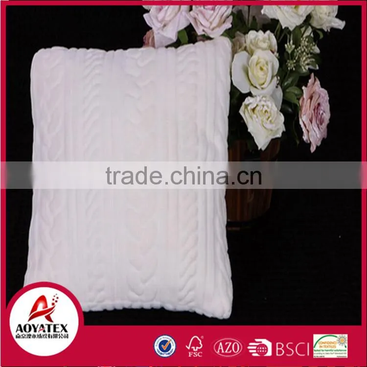 New design 100% polyester solid imitation hemp cushion cover for sofa