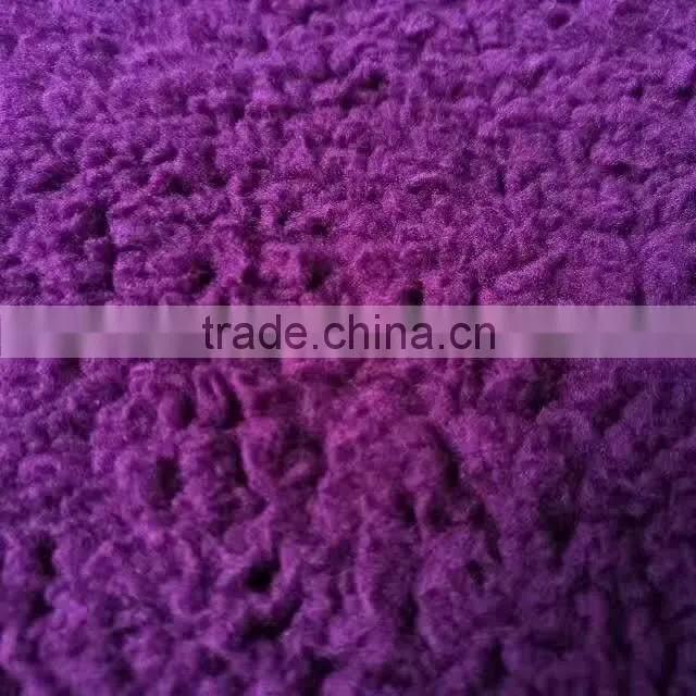 China Factory Hot sell 100% polyester Violet Throw Sherpa Blanket