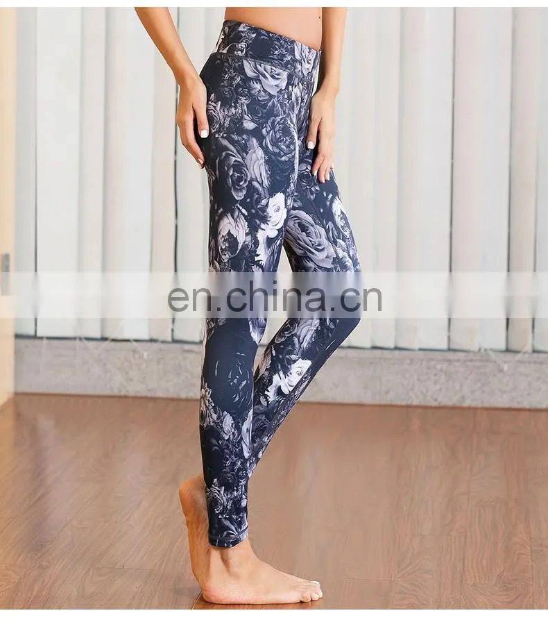 polyester with spendex Lycra tight leggings wholesale OEM design for sale