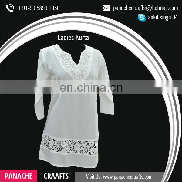 2017 Latest Collection Cotton Tunic Style Women Ladies Kurti
