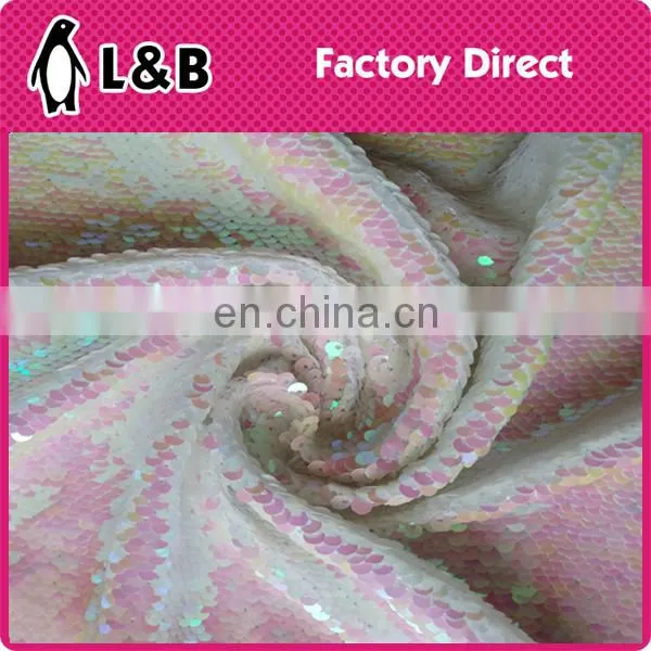 New fashion wholesale flower embroidery sequin fabric