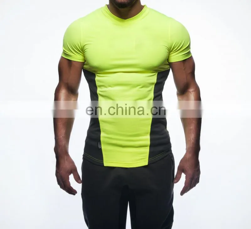 Yihao Trade assurance Men's Gym Short sleeve Muscle fitness bodybuilding t-shirt