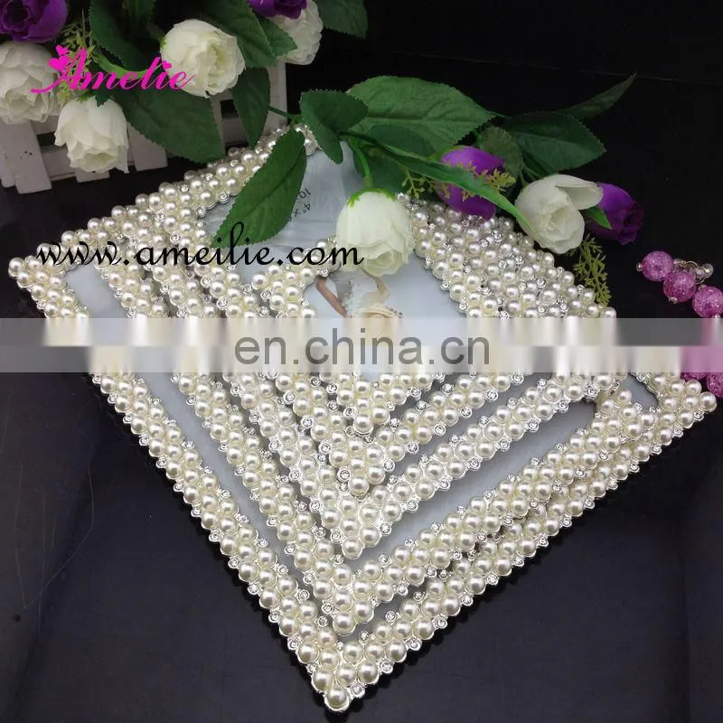 AP9012 Pearl Square Wedding Funny Photo Frames