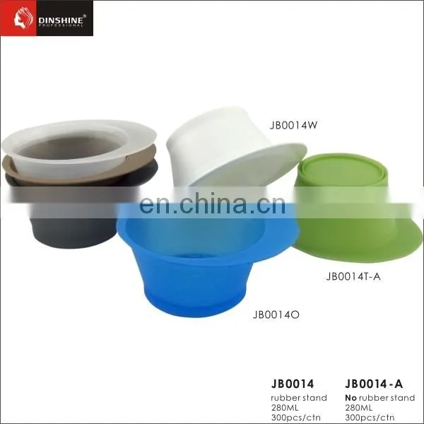 beauty salon equiment Hair Coloring plastic Bowl with Rubber Stand