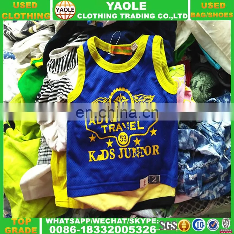children summer high quality china used clothing