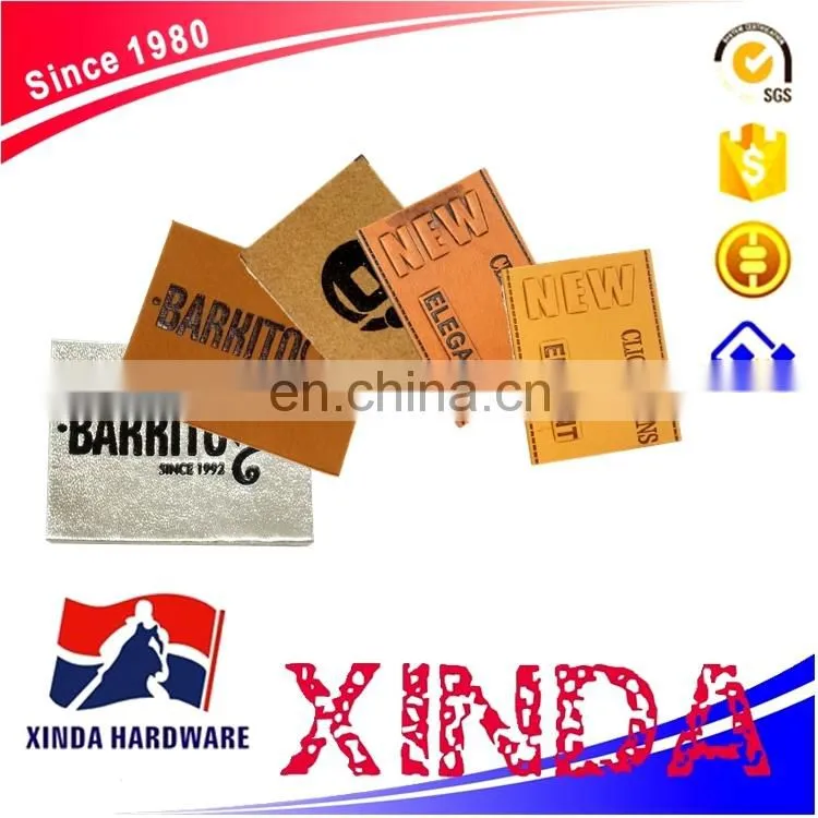 2017 new design fashion hot sales attractive leather label