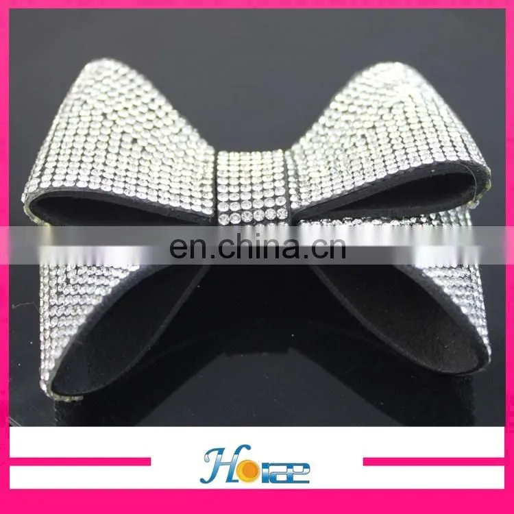 fashion cheap shoe flower rhinestone bowknot decoration