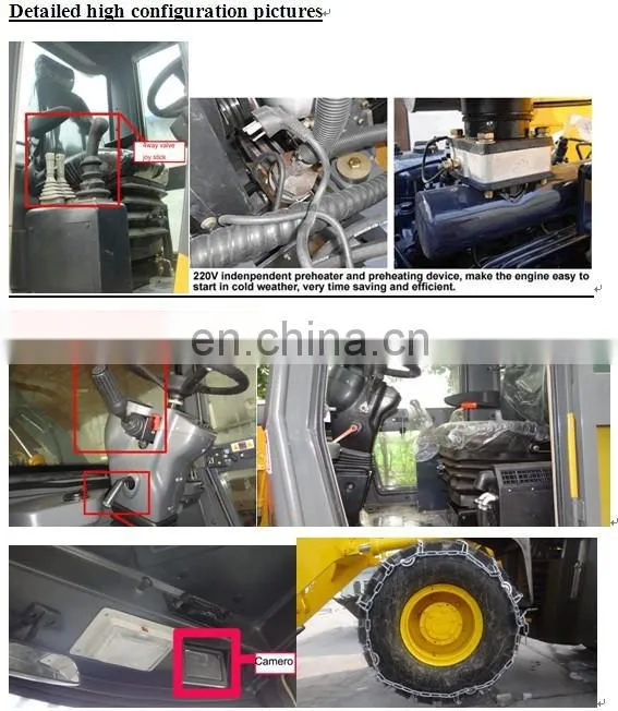 Joystick control zl12f front small wheel loader