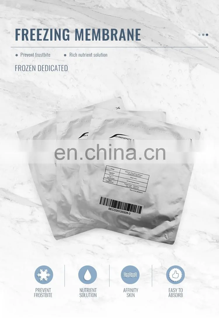 Big size anti-freezing membrane for slimming suction