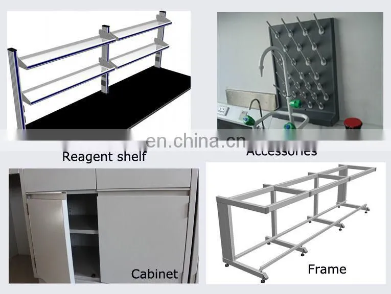stainless steel laboratory furniture fume hood and lab island bench for work