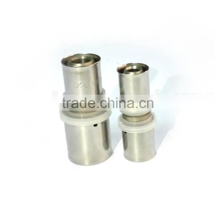 Home heating pipe system brass unequal straight fitting pex tubing compression union