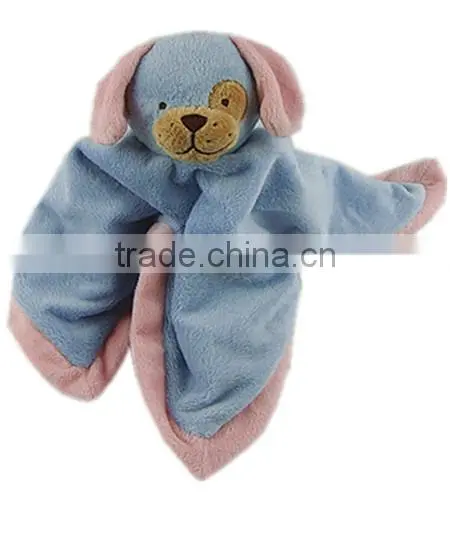 Cute soft plush dog baby towel