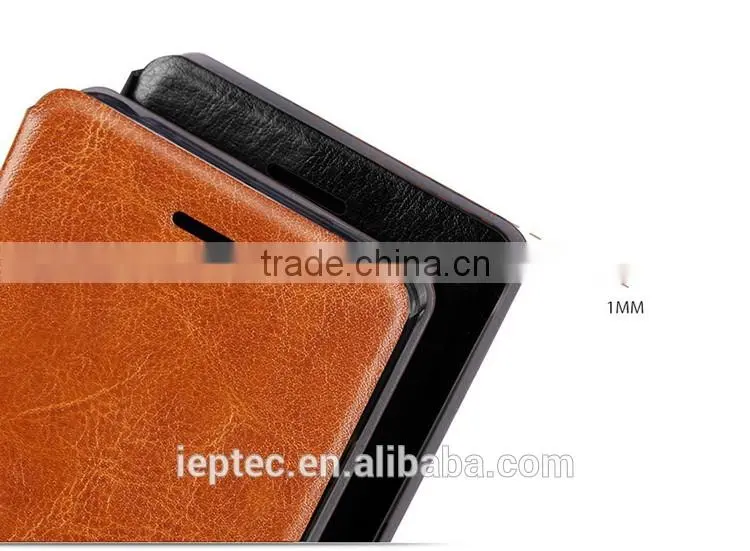 MOFi Wholesale Flip PU Leather Cell Phone Cover for OPPO A51, TPU Stand Back Cases