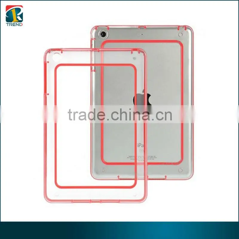 crystal clear bumper case cover for ipad mini tablet