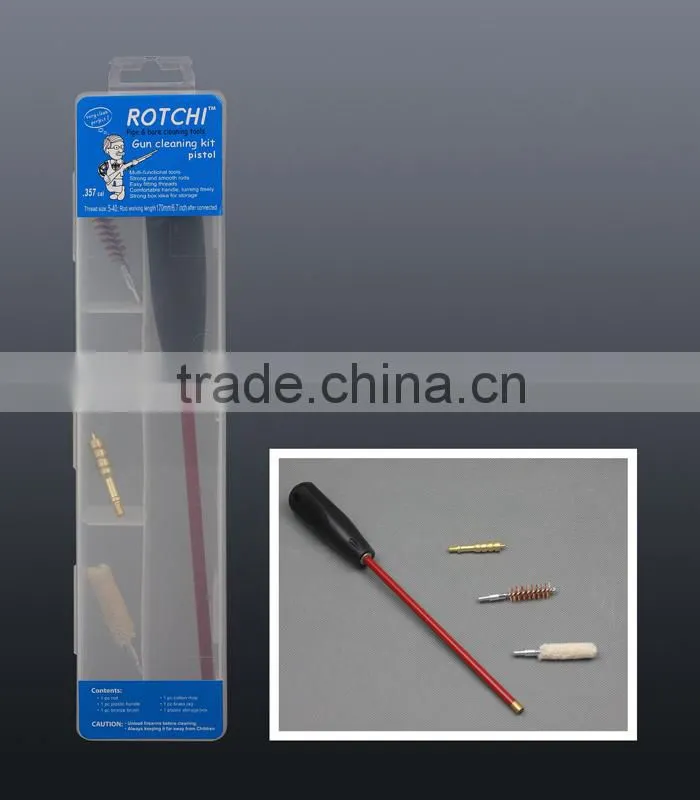 PVC coated steel rod for pistol cleaning kit , hunting gun accessories , gun cleaning kits