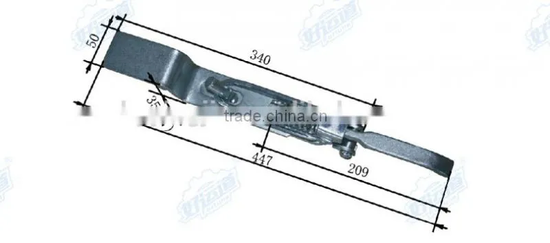 08134 Wing opening truck steel spring toggle latches
