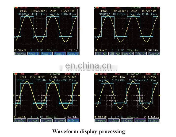 All-sun EM1230 Handheld Digital Storage Oscilloscope 25MHz 100M Sa/s Scope Meter with LED backlight stock in US