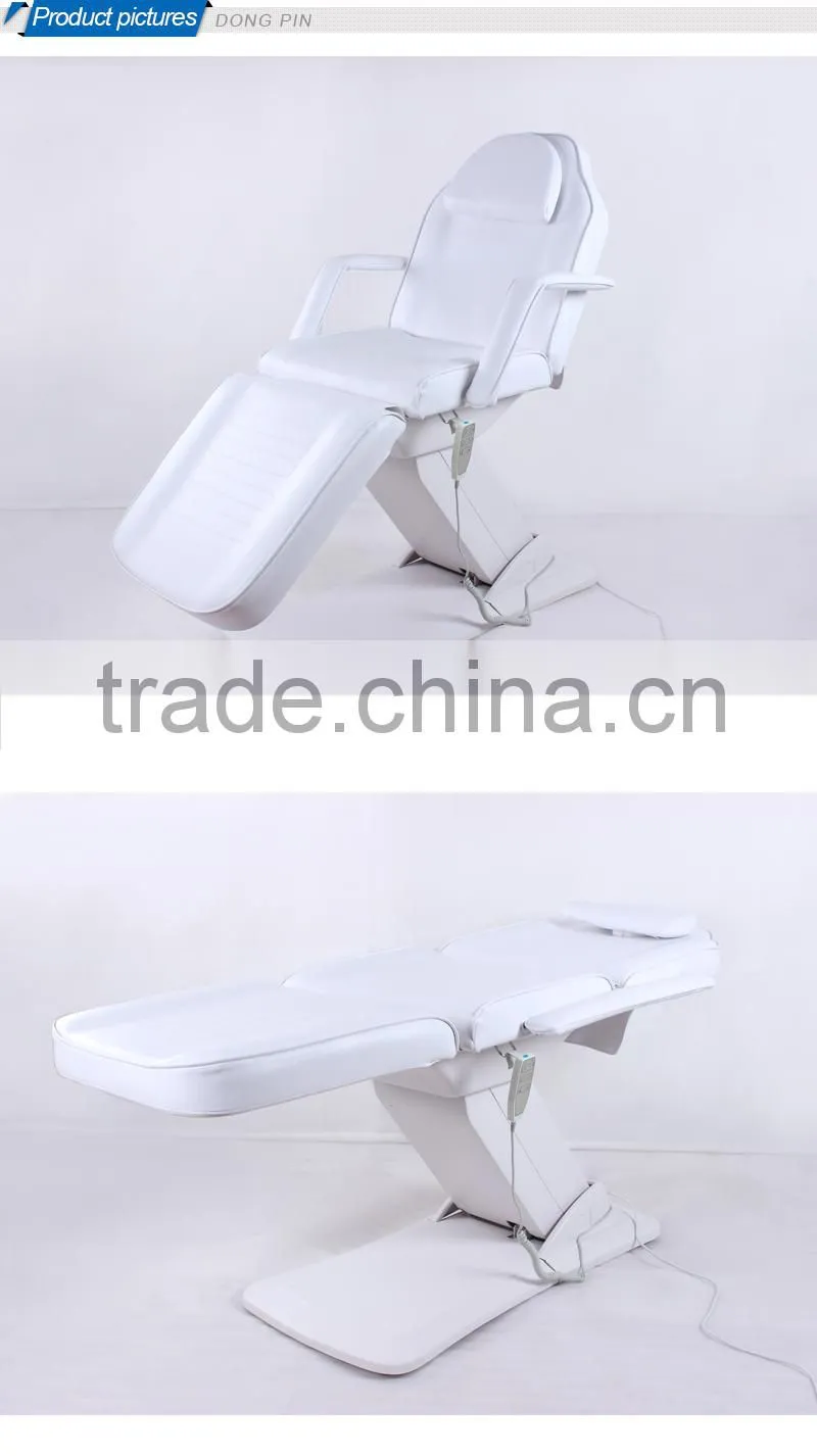 white salon furniture massage bed with 3 motors