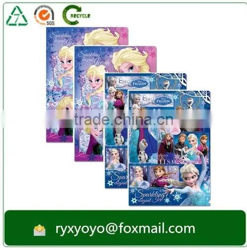 Customzied PP a4 size L shaped plastic folder with CMYK printing
