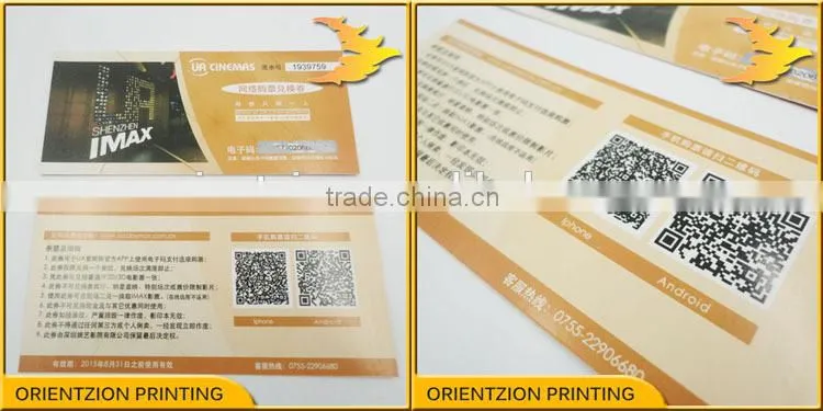 Custom High Quality Best Price Ticket Printing Service
