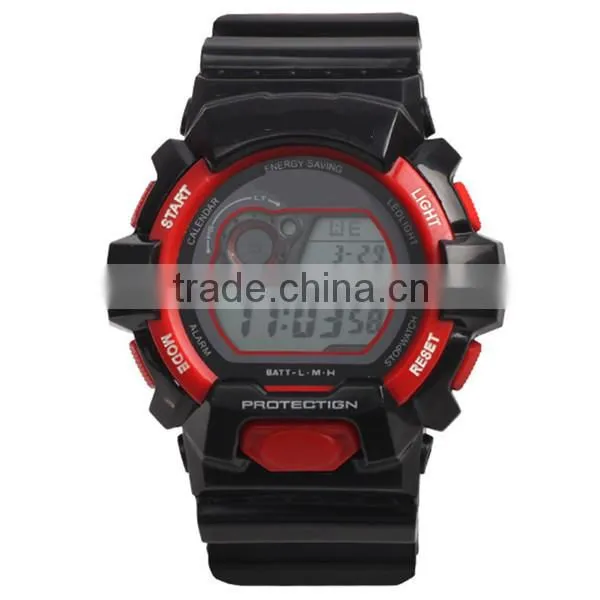 digital climb alarm clock function sports watch plastic strap
