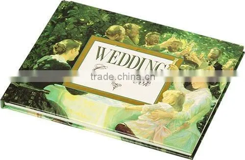 2011 newly digital coloring wedding guest book