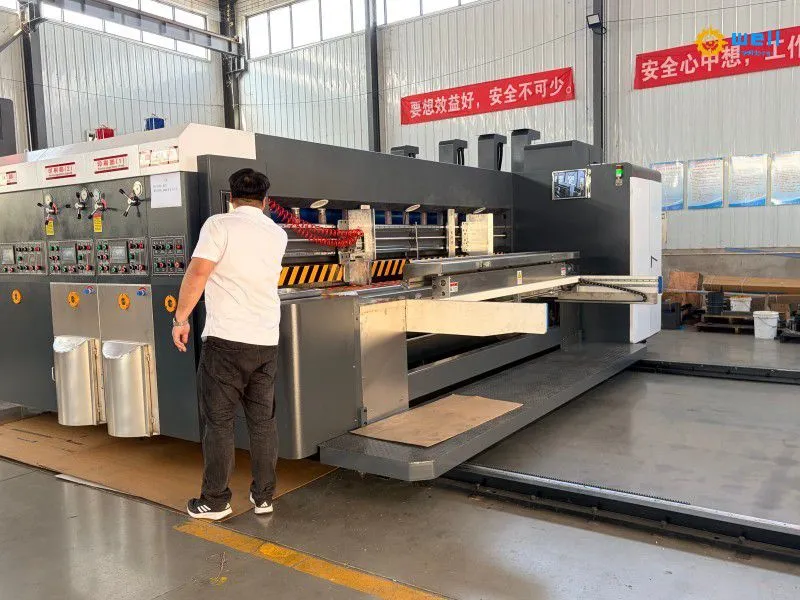 automatic ink flexo printer die cutter slotter machine manufacturer