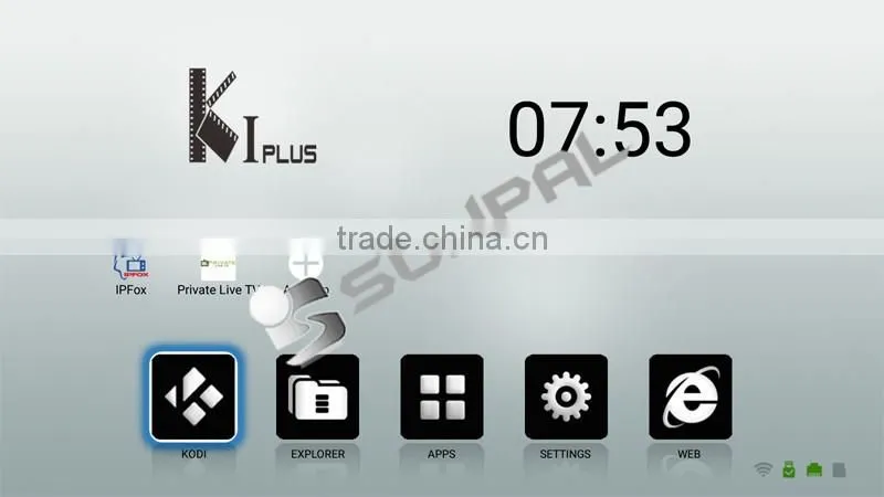 K1 Plus DVB S2 DVB T2 Amlogic S905 Android5.1 TV Box Quad Core 64-Bit 1GB/8GB H.265 Hardware Decoding 4K WIFI k1 dvb s2 k1 plus