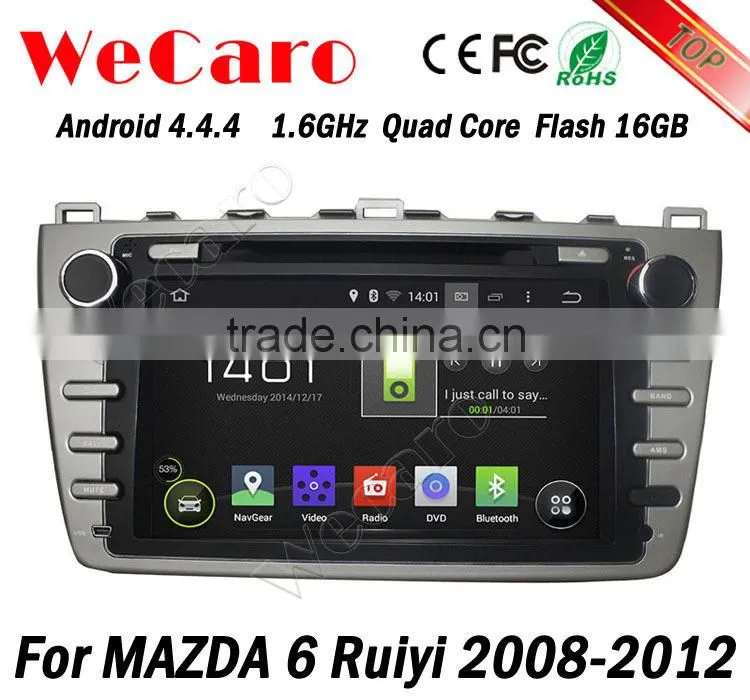 Wecaro WC-MZ8001 android 4.4.4 car dvd player for mazda 6 ruiyi 2008 2009 2010 2011 2012 3G wifi playstore