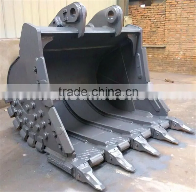 HOT product HARDOX500 NM400 ISO-certified excavator reinforced bucket for 1-80t excavator
