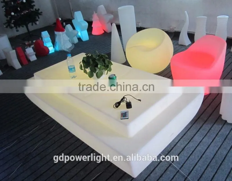 PE Plastic LED Bar Table with remote 16049E