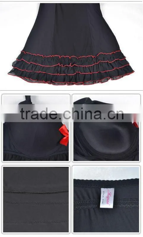 Latest sexy hot elegant high quality layered skirt lingerie 5104