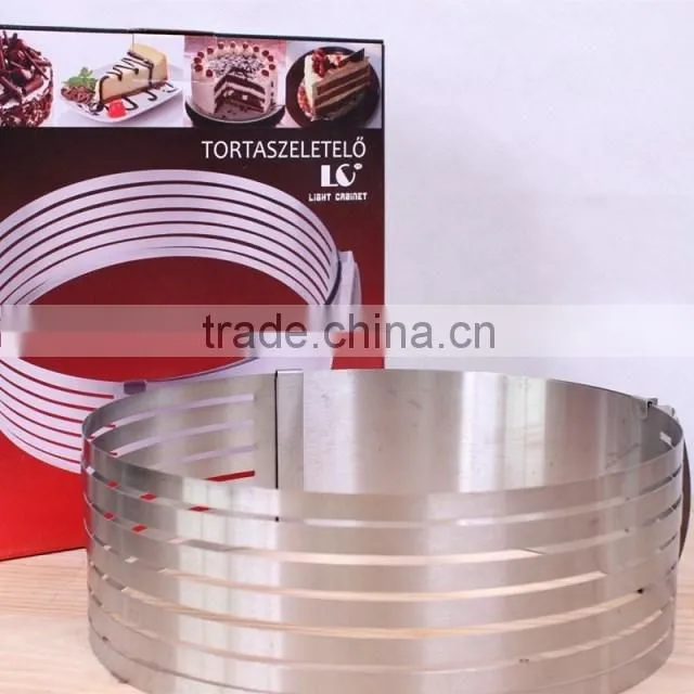 YangJiang factory manufature high quality big size stainless steel round Cake Mold