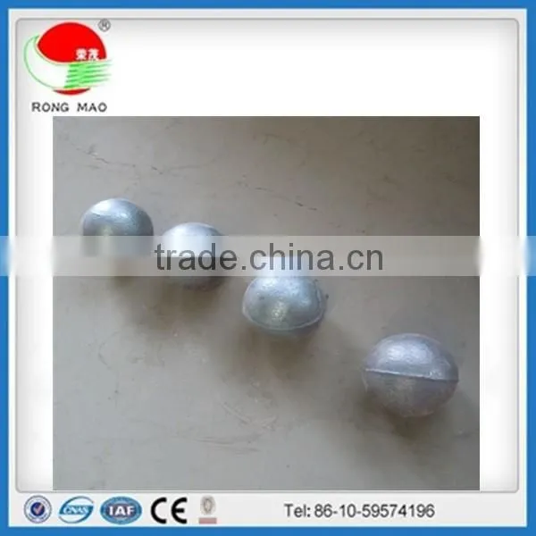 High efficiency pore-free chrome grinding ball pore-free