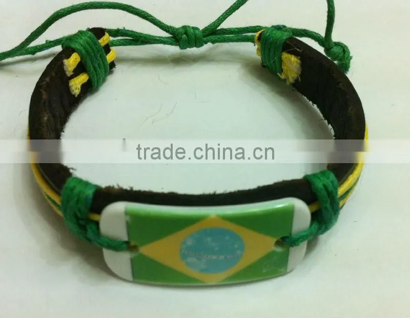 Promotion Flag bracelet & bangle Country flag silicon bracelet Soccer team bangle