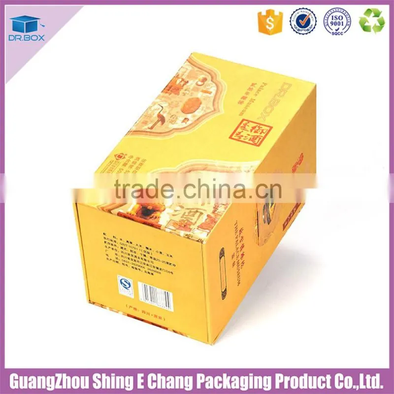 Elegant wood box custom logo wine box wholesale