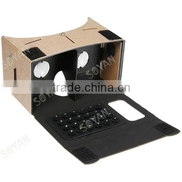 Custom Logo Print google cardboard vr 2.0 3D vr glasses