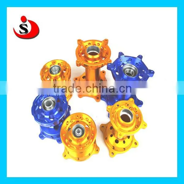 One Set Of KTM 50 Assembly Wheel With Red Color Hubs And Black Rims