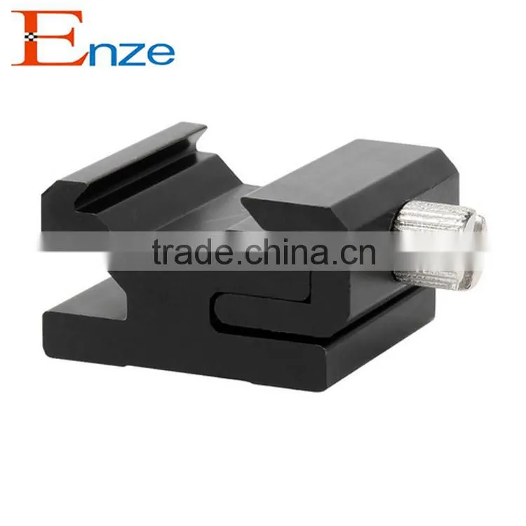 1/4 Screw Flash hot and cold shoe Mount adapter for LED Flash Light photography studio Light