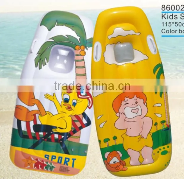 PVC inflatable surfboards,kickboards for kids with handles