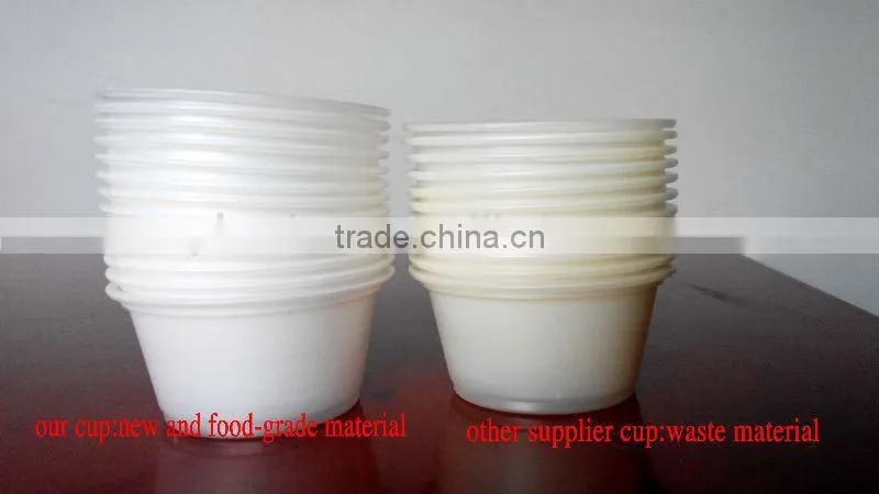 raw materials for disposable plastic cup / 650ml plastic cups with dome lid