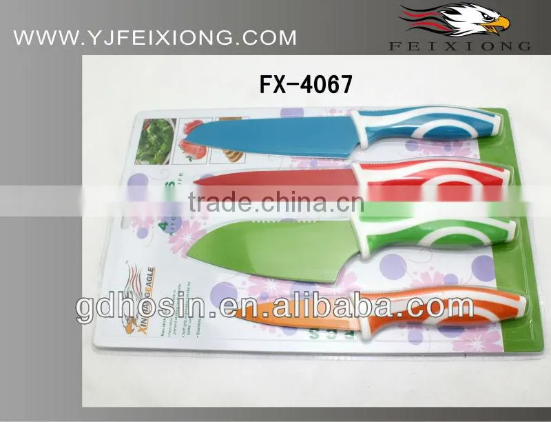 Popular!!! color titanium kitchen knife
