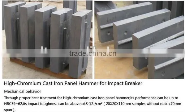 Manganese steel stone crusher machine parts hammer head
