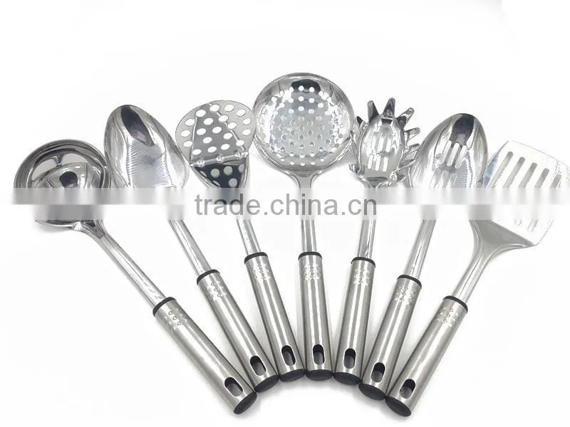 2015 promotion 7pcs metal kitchenware