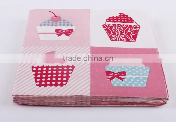 Full rinted paper Table Napkin paper napkin with several size for custom