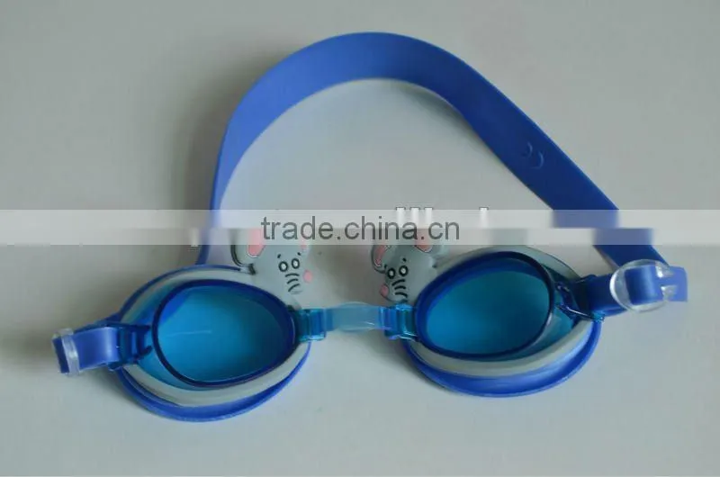 kids cartoon silicone swimming goggles hot sale