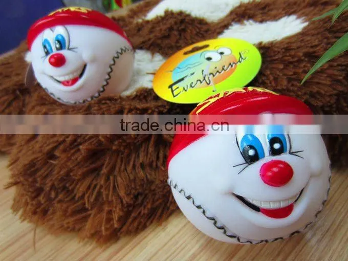 funny toy balls pvc 7.5cm,louder squeaker,pet toy,pet,lovely design and soft material
