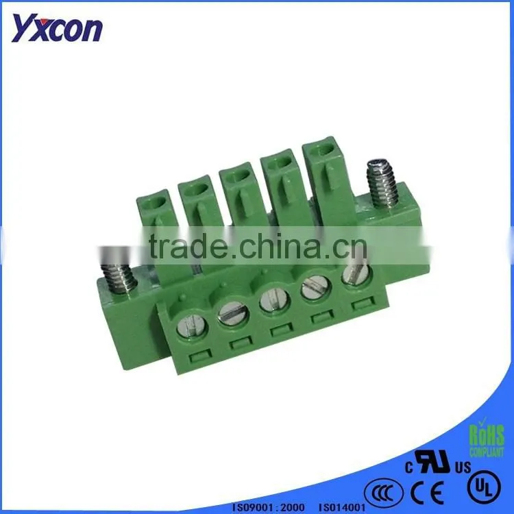 5pin straight green color wire to board connector Terminal Block
