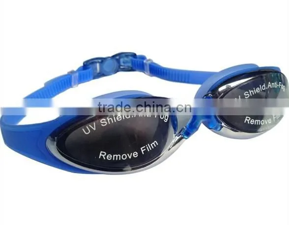 Professional funny swim goggles one-piece glasses for swimming